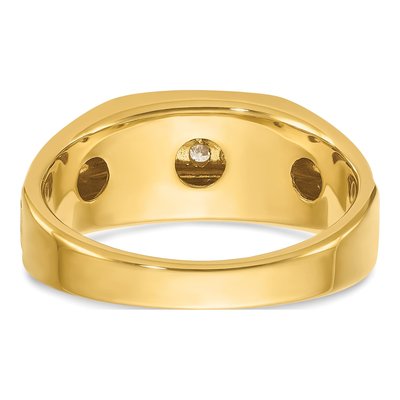Men's 14K Yellow Gold 5-Stone Ring Mounting – view 7