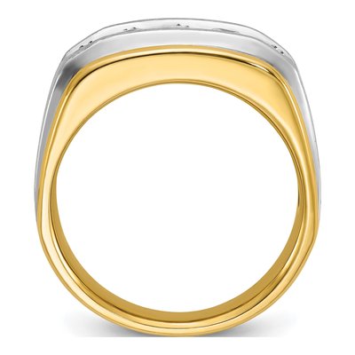 Men's 10K Two-Tone Gold Diamond Ring Mounting – view 2