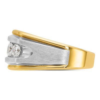Men's 10K Two-Tone Gold Diamond Ring Mounting – view 5