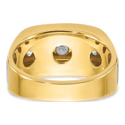 Men's 10K Two-Tone Gold Diamond Ring Mounting – view 7