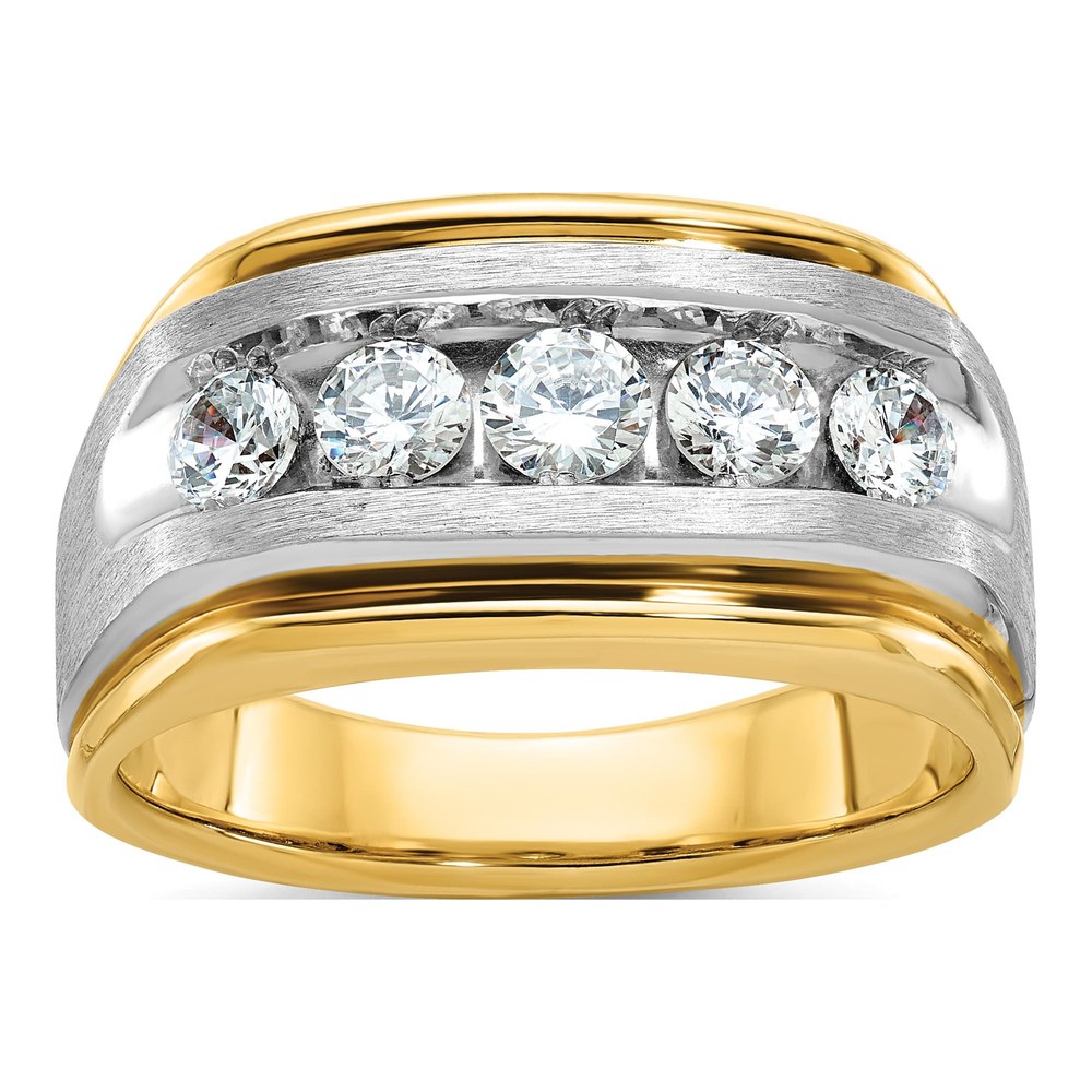 IBGoodman 10K Two-Tone 1ct Diamond Men's Ring, Sz 10
