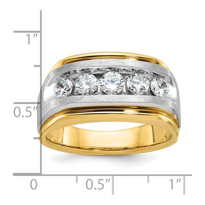 Men's 14K Two-Tone Gold Diamond Ring Mounting – view 4