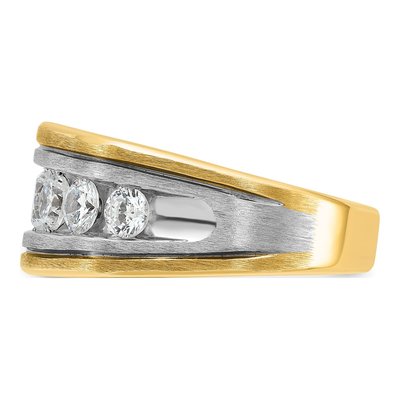 Men's 10K Two-Tone Gold 2 ct tw Diamond Ring – view 3