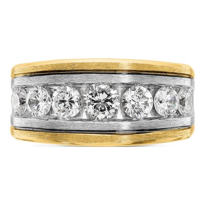 Men's 10K Two-Tone Gold 2 ct tw Diamond Ring – view 4