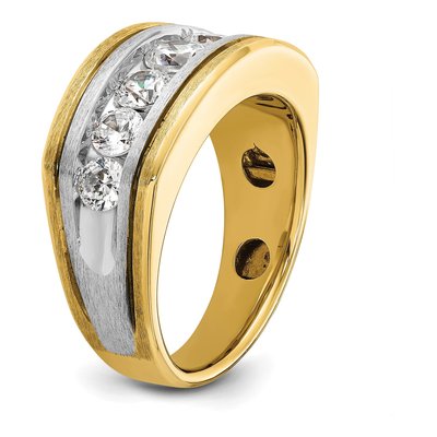 Men's 10K Two-Tone Gold 2 ct tw Diamond Ring – view 6
