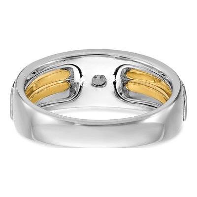 Men's 14K Two-Tone Gold Diamond Ring Mounting – view 7