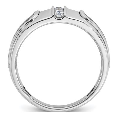 Men's 14K White Gold Diamond Ring Mounting – view 2