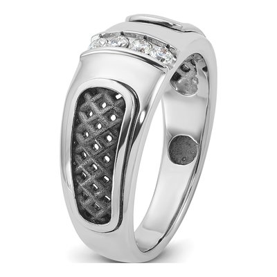 Men's 14K White Gold Diamond Ring Mounting – view 8