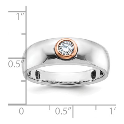 Men's 14K Two-Tone Gold Diamond Ring Mounting – view 3