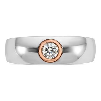 Men's 14K Two-Tone Gold Diamond Ring Mounting – view 6