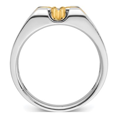 Men's 14K Two-Tone Gold 3/8 ct tw Diamond Ring – view 2