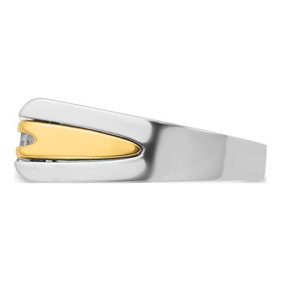 Men's 14K Two-Tone Gold 3/8 ct tw Diamond Ring – view 5
