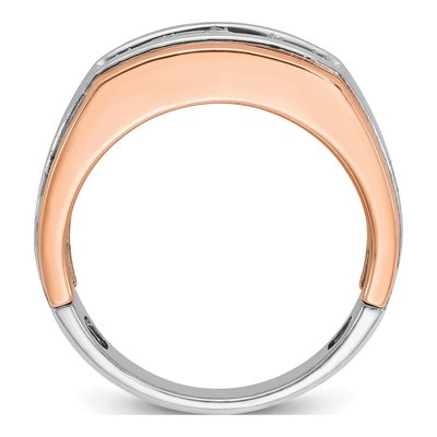 Men's 14K Two-Tone Gold Diamond Ring Mounting – view 2
