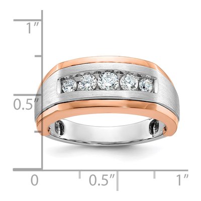 Men's 14K Two-Tone Gold Diamond Ring Mounting – view 3