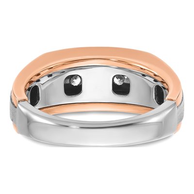 Men's 14K Two-Tone Gold Diamond Ring Mounting – view 7