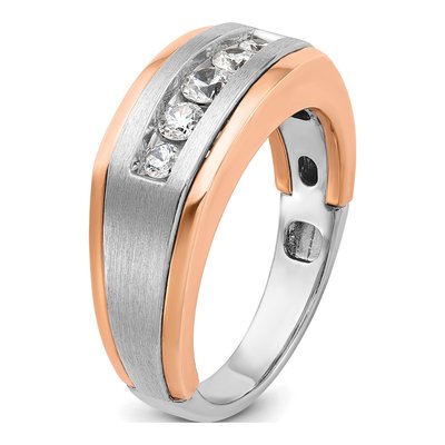 Men's 14K Two-Tone Gold Diamond Ring Mounting – view 8