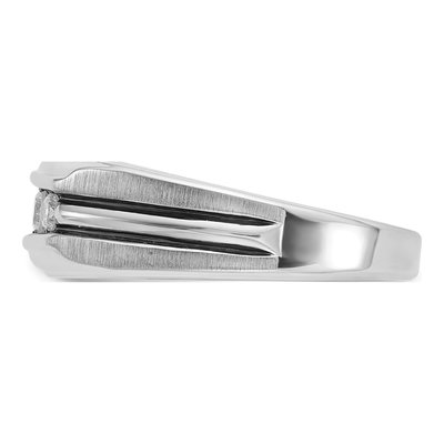 Men's 14K White Gold 5-Stone Diamond Ring Mounting – view 5