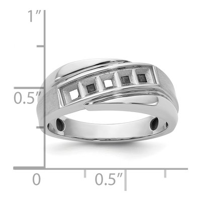 Men's 14K White Gold Diamond Ring Mounting – view 3