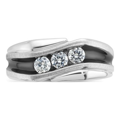 Men's 14K White Gold Diamond Ring Mounting – view 6