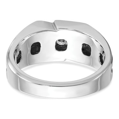 Men's 14K White Gold Diamond Ring Mounting – view 7