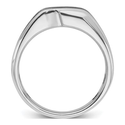 Men's 14K White Gold Solitaire Diamond Ring Mounting – view 2