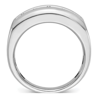 Men's 14K White Gold Diamond 5-Stone Ring Mounting – view 2