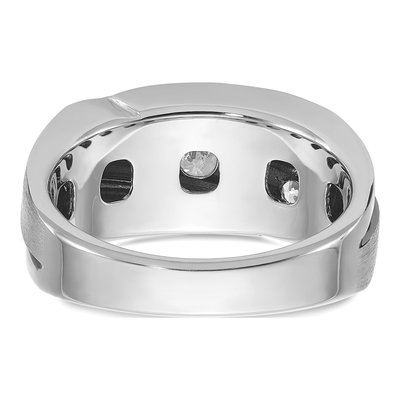 Men's 10K White Gold Diamond Ring Mounting – view 5