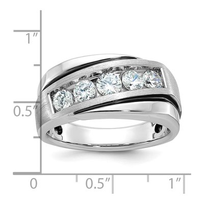 Men's 10K White Gold Diamond Ring Mounting – view 8