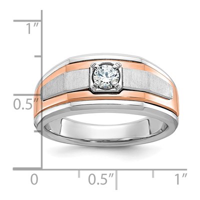 Men's 14K Two-Tone Gold Diamond Ring Mounting – view 3
