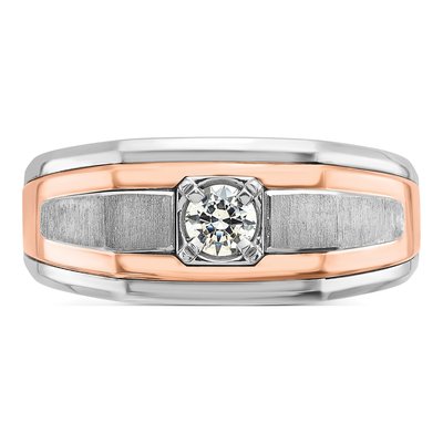 Men's 14K Two-Tone Gold Diamond Ring Mounting – view 6