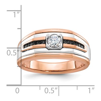 Men's 14K Two-Tone Gold Diamond Ring Mounting – view 3