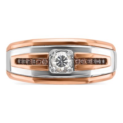 Men's 14K Two-Tone Gold Diamond Ring Mounting – view 5