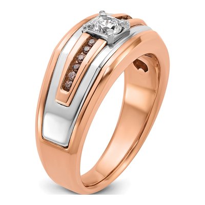 Men's 14K Two-Tone Gold Diamond Ring Mounting – view 7