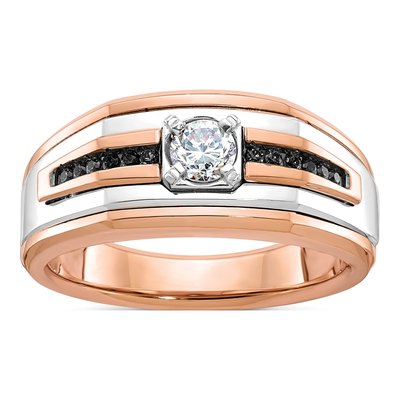 Men's 14K Two-Tone Gold Diamond Ring Mounting