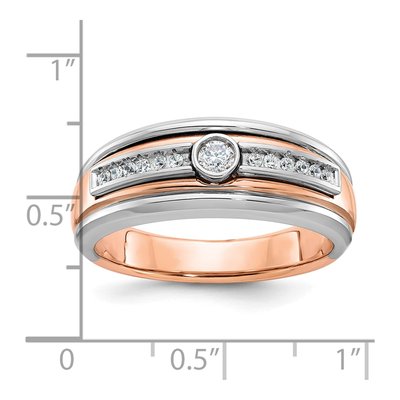 Men's 10K Two-Tone Gold Holds Ring Mounting – view 3
