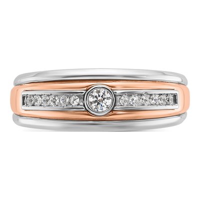 Men's 10K Two-Tone Gold Holds Ring Mounting – view 6