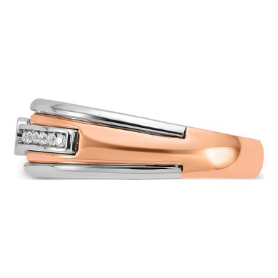 Men's 10K Two-Tone Gold 1/5 ct tw Diamond Ring – view 5