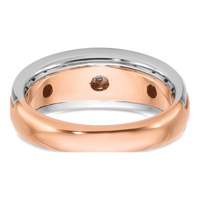 Men's 10K Two-Tone Gold 1/5 ct tw Diamond Ring – view 7