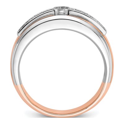 Men's 14K Two-Tone Gold Diamond Ring Mounting – view 2