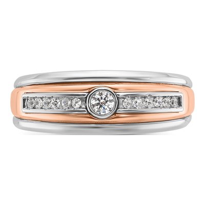 Men's 14K Two-Tone Gold Diamond Ring Mounting – view 6