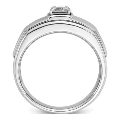 Men's 10K White Gold Diamond Ring Mounting – view 2