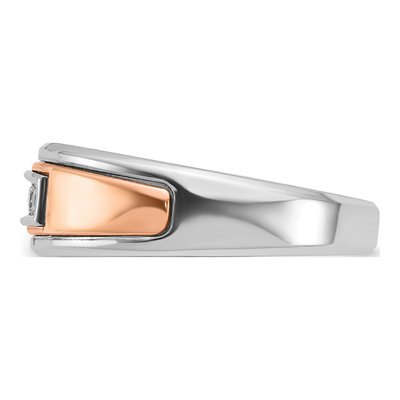 Men's 14K Two-Tone Gold 1/4 ct tw Diamond 5-Stone Ring – view 5