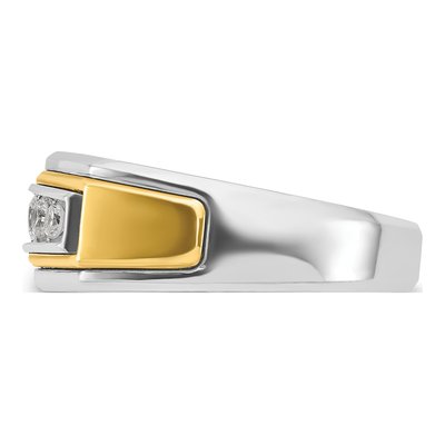 Men's 10K Two-Tone Gold Holds Ring Mounting – view 5