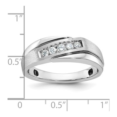 Men's 10K White Gold Diamond Ring Mounting – view 2