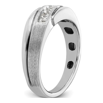 Men's 14K White Gold 5-Stone Ring Mounting – view 8