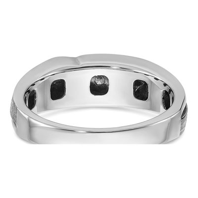 Men's 14K White Gold 1/4 ct tw Diamond 5-Stone Ring – view 7