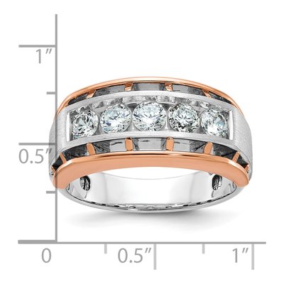 Men's 10K Two-Tone Gold Diamond Ring Mounting – view 3