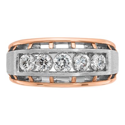 Men's 10K Two-Tone Gold Diamond Ring Mounting – view 6