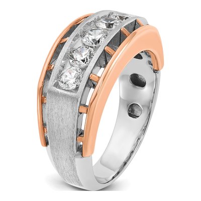 Men's 10K Two-Tone Gold Diamond Ring Mounting – view 8