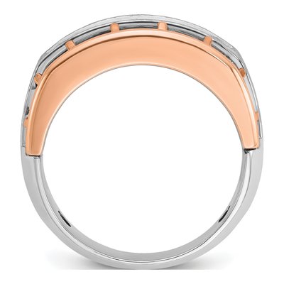 Men's 14K Two-Tone Gold Diamond Ring Mounting – view 2